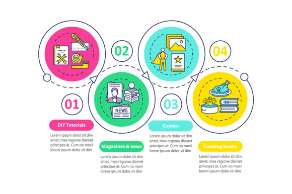 Online Library Catalogue Infographic Graphics
