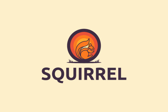 Squirrel Logo for Graphics and Branding
