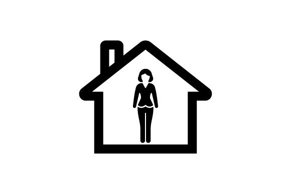 Stay Home Icon: Clean Graphics & Versatile Icons for Publishers