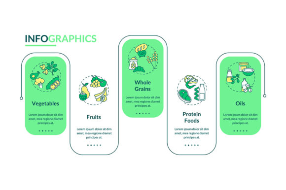 Vegetarian Diet Components Graphics for Digital Sellers
